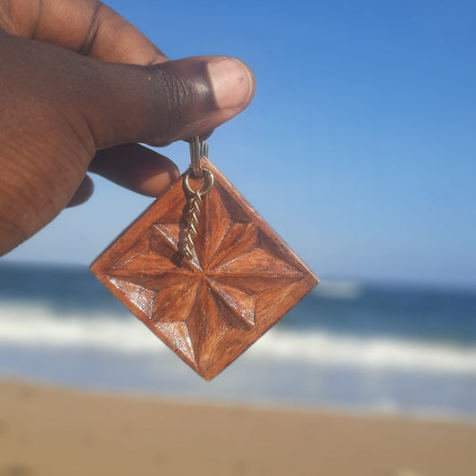 HANDMADE SWAHILI WOODEN PENDANTS & KEYCHAINS