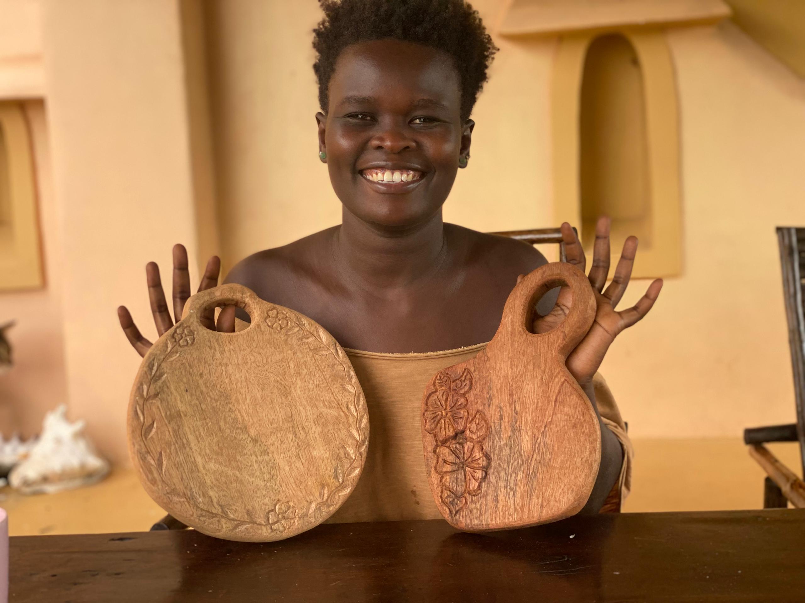 HANDMADE SWAHILI CHOPPING BOARD/ CHEESE BOARD/ CHARCUTERIE BOARDS