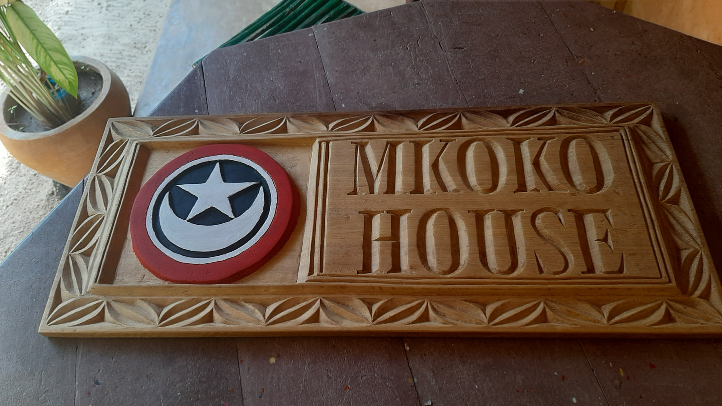 HANDMADE SWAHILI WOODEN WALL HANGINGS & SIGNBOARDS