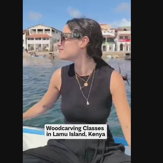 Beginner Woodcarving Lesson with Almasi, Lamu Island