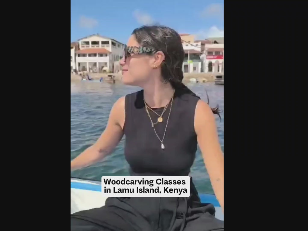 Beginner Woodcarving Lesson with Almasi, Lamu Island